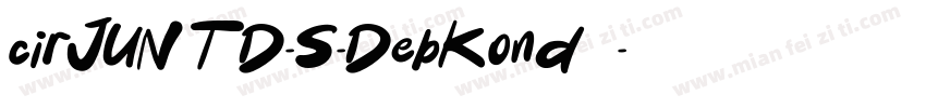 cirJUNTD-S-DebKond 语字体转换